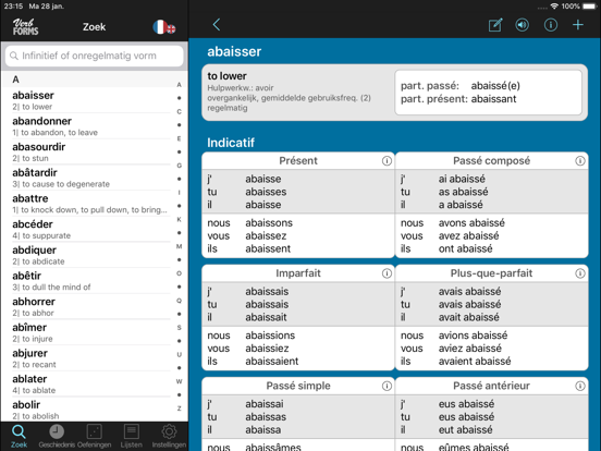 Frans: Werkwoorden & Vormen iPad app afbeelding 3