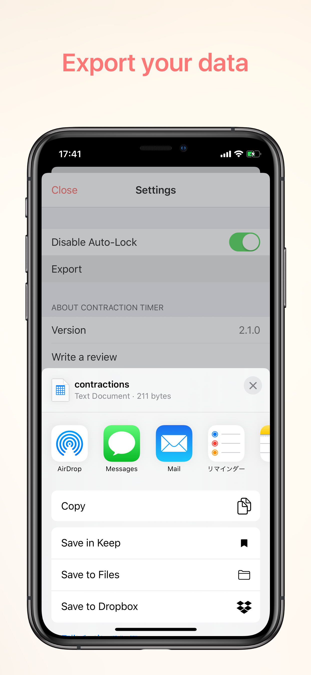 Simple Contraction Timer