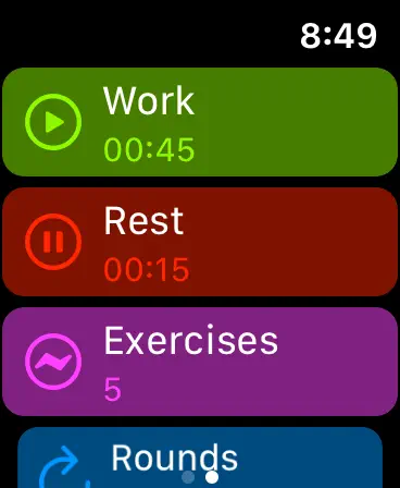 Screenshot #2 pour Interval Exercise Timer