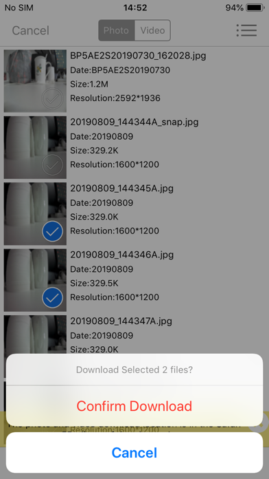 App screenshot