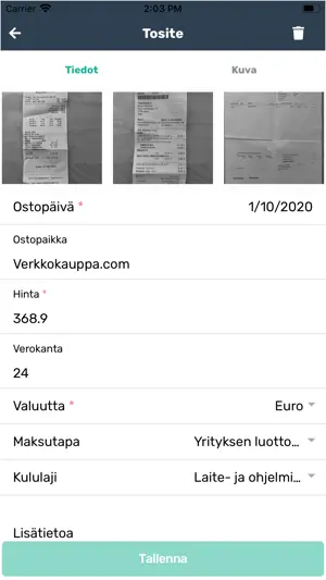 Laskupiste screenshot 3