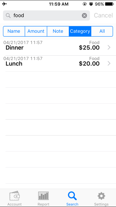 iSpending - Expense Tracker Screenshot