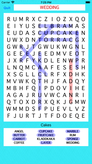 Food Word Search Screenshot