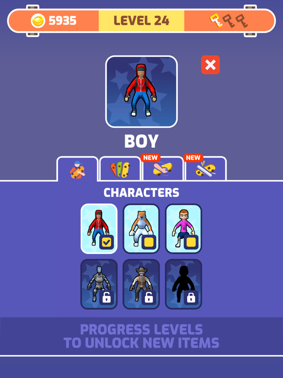 Skater Race iPad screenshot 6 - Games app