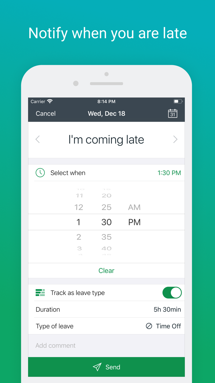 actiPLANS absence notes