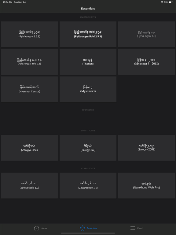 Screenshot #6 pour My Font - Myanmar Font