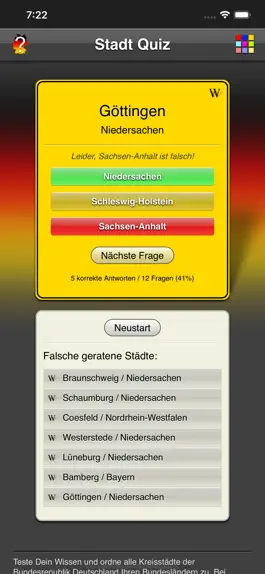 Game screenshot City Quiz Germany hack