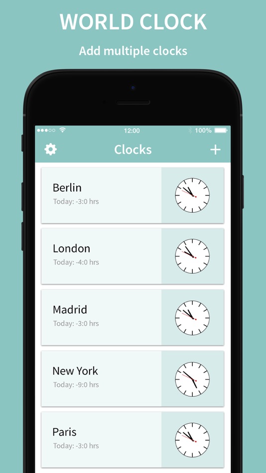 #1. World Clock – Time Widget (iOS) Podle: Abdullah Saleem