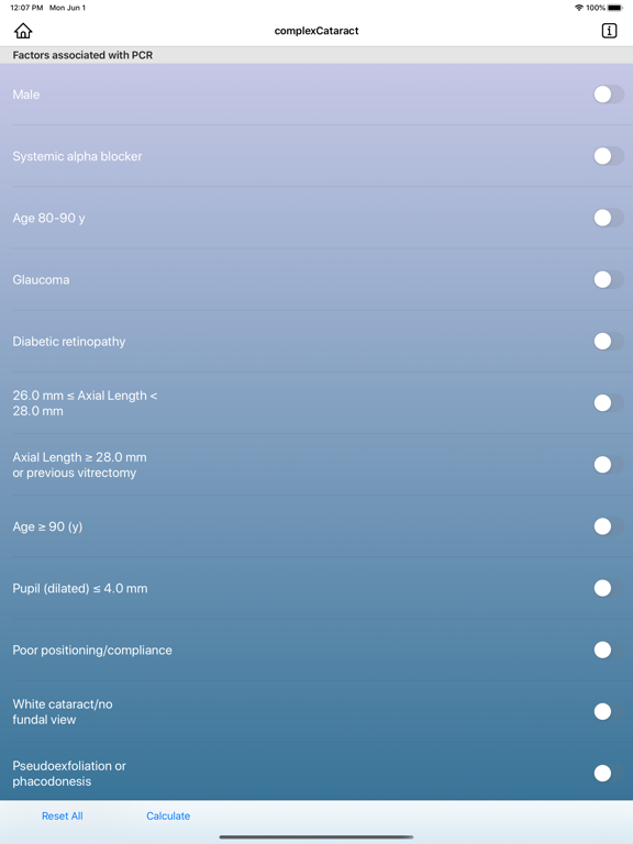 complexCataract iPad screenshot 2 - Medical app