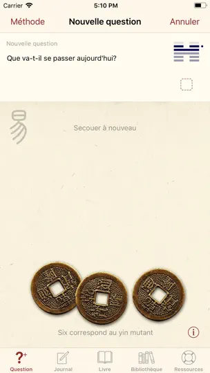 Capture d'écran de Yi Jing - I Ching sur iPhone 1