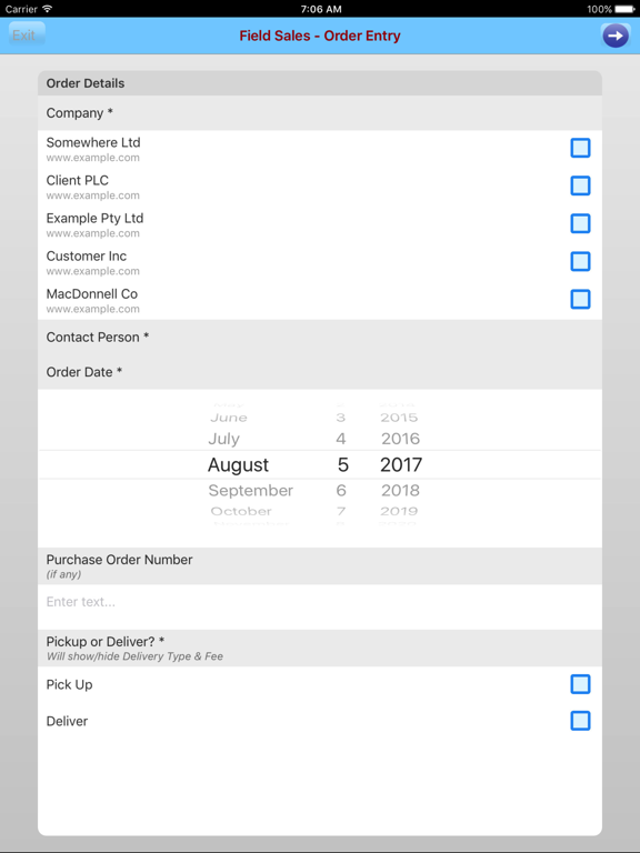 Screenshot #6 pour Tap-to Mobile Forms