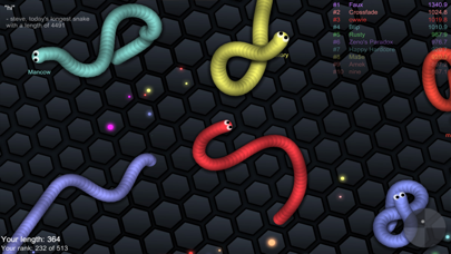 Screenshot from slither.io
