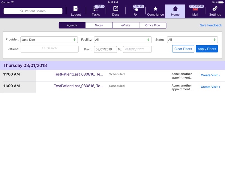 ModMed Practice Sandbox screenshot-3