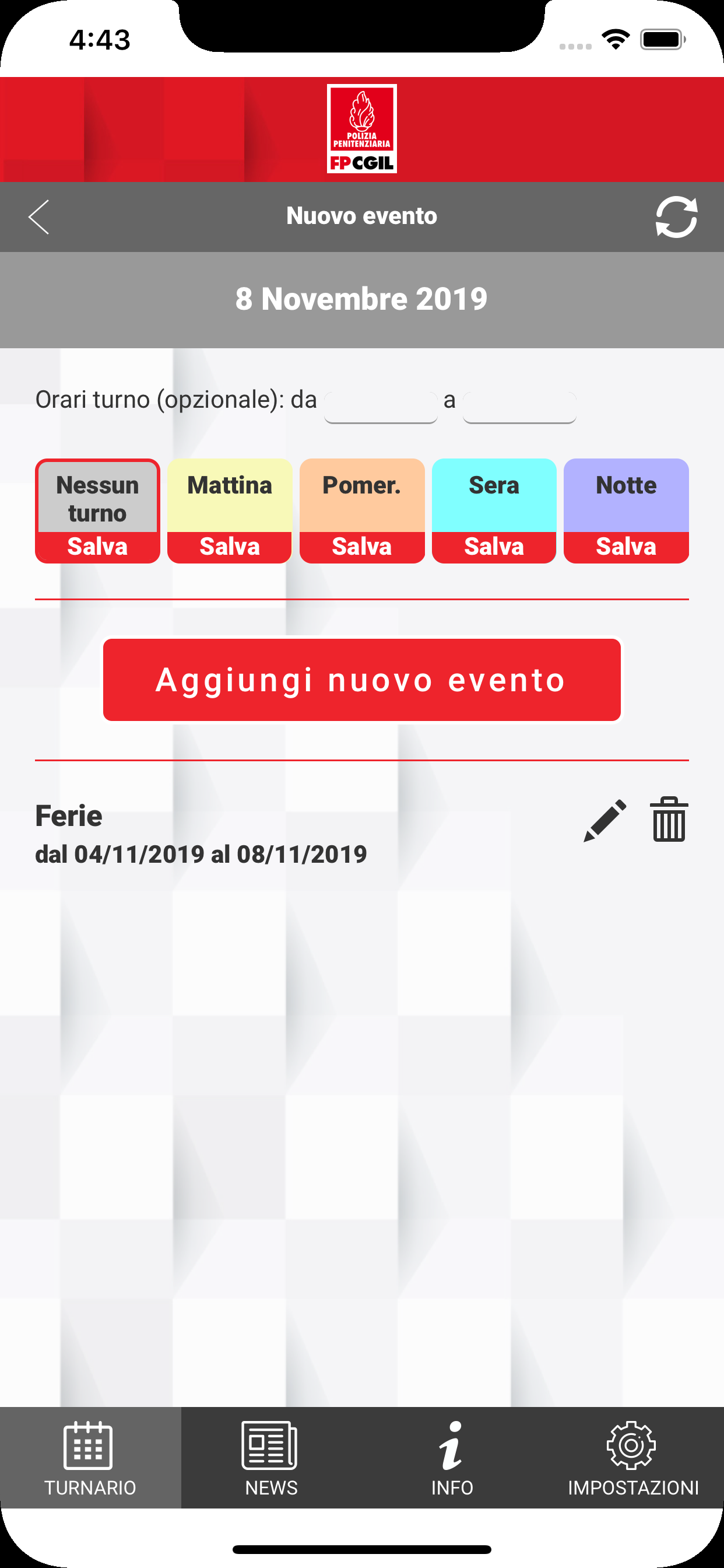 Il Turnario Polizia Penitenz. screenshot 3