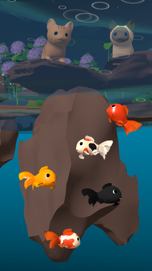 #2. Kawaii Goldfish Simulator 3D (iOS) 由: mie aoki