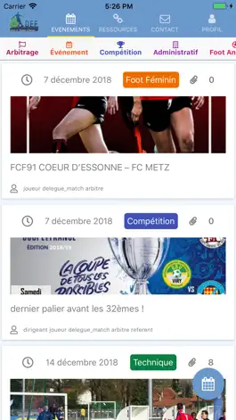 Game screenshot District Essonne Football apk