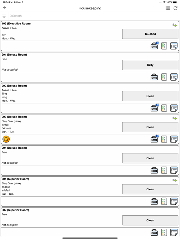 Screenshot #6 pour protel Air Housekeeping
