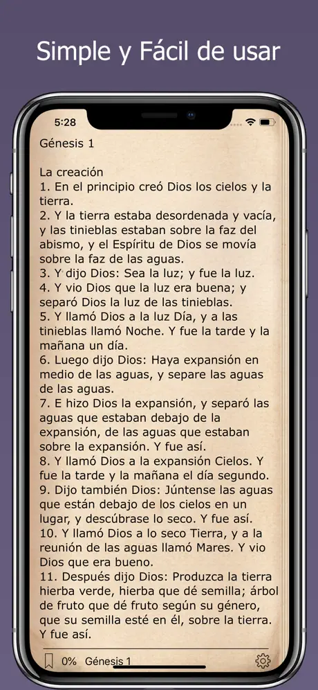La Biblia en Español Escritura