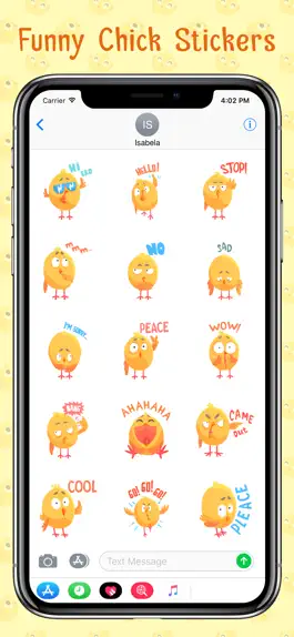 Game screenshot Funny Chick Stickers apk