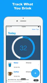 water tracker and reminder! iphone screenshot 1