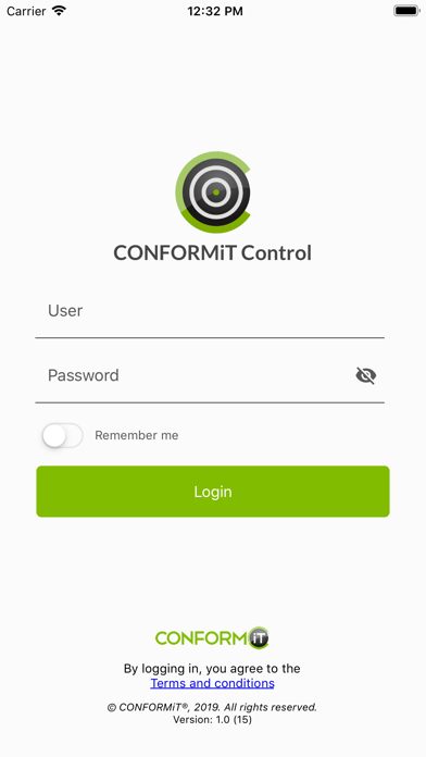 CONFORMiT® Control Screenshot