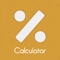 Percentage Calculator's strongest feature is that any value can either be a source or result of a calculation - just enter the values you know and it will tell you the remaining ones