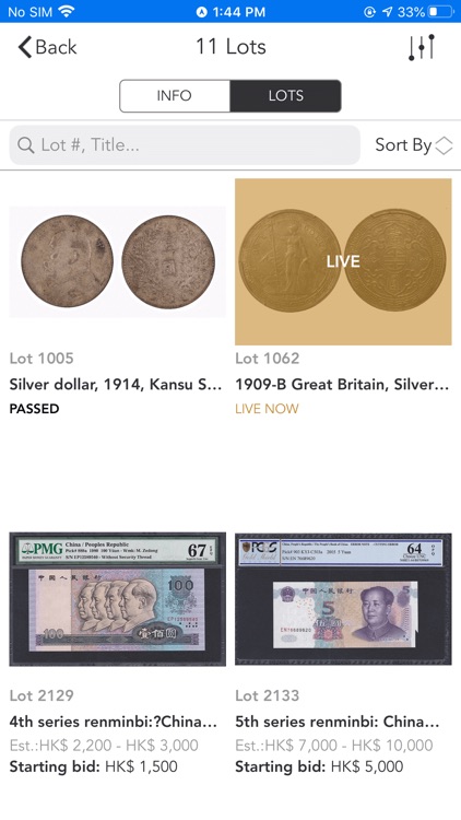 Widecoin Live Auction