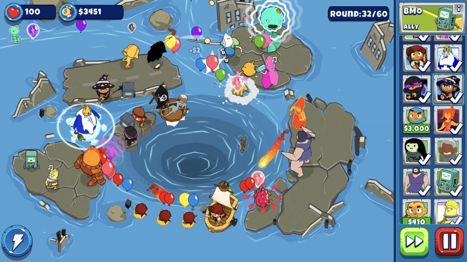 #2. Bloons Adventure Time TD (iOS) di: Ninja Kiwi