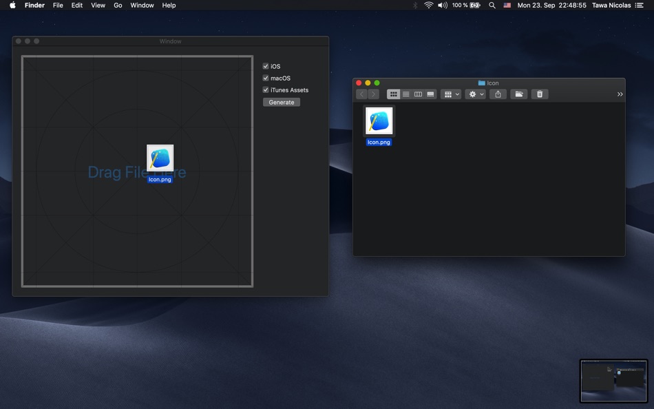 #2. Quick Icon (macOS) بواسطة: Tawa Nicolas
