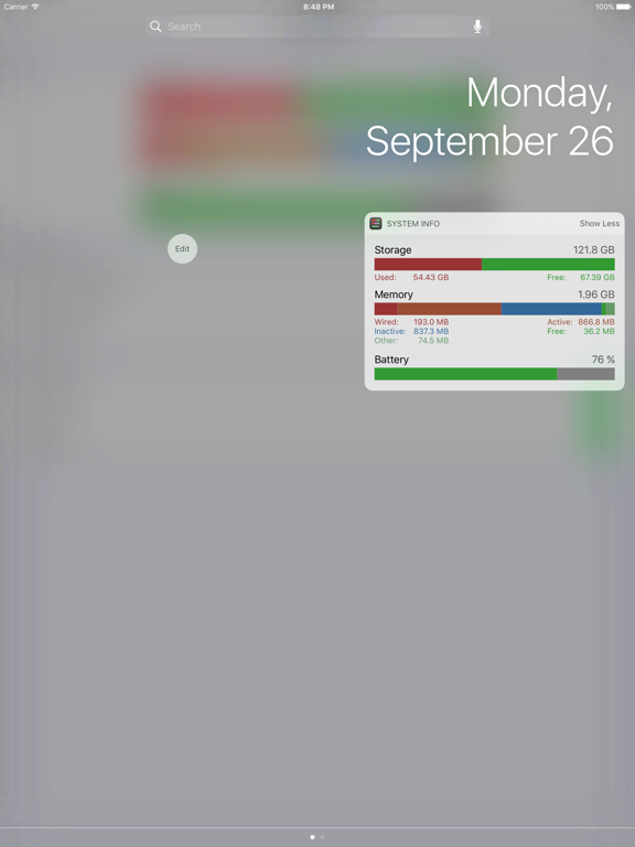 Screenshot #5 pour Sys Info Widget