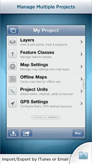 Скриншот GIS Kit на iPhone 1