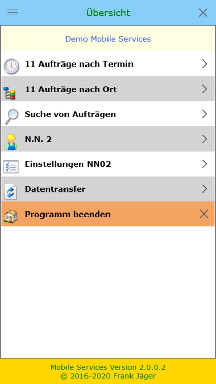 Mobile Service WebDataServices