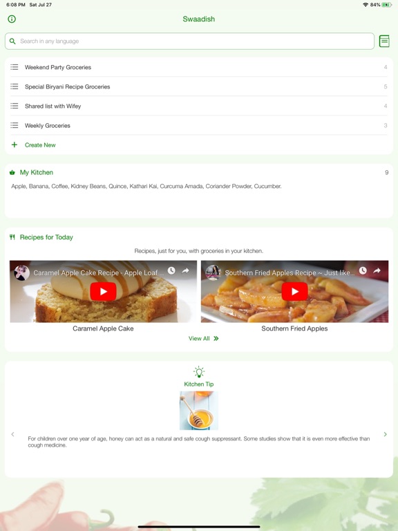 Screenshot #4 pour Swaadish - Groceries & Recipes