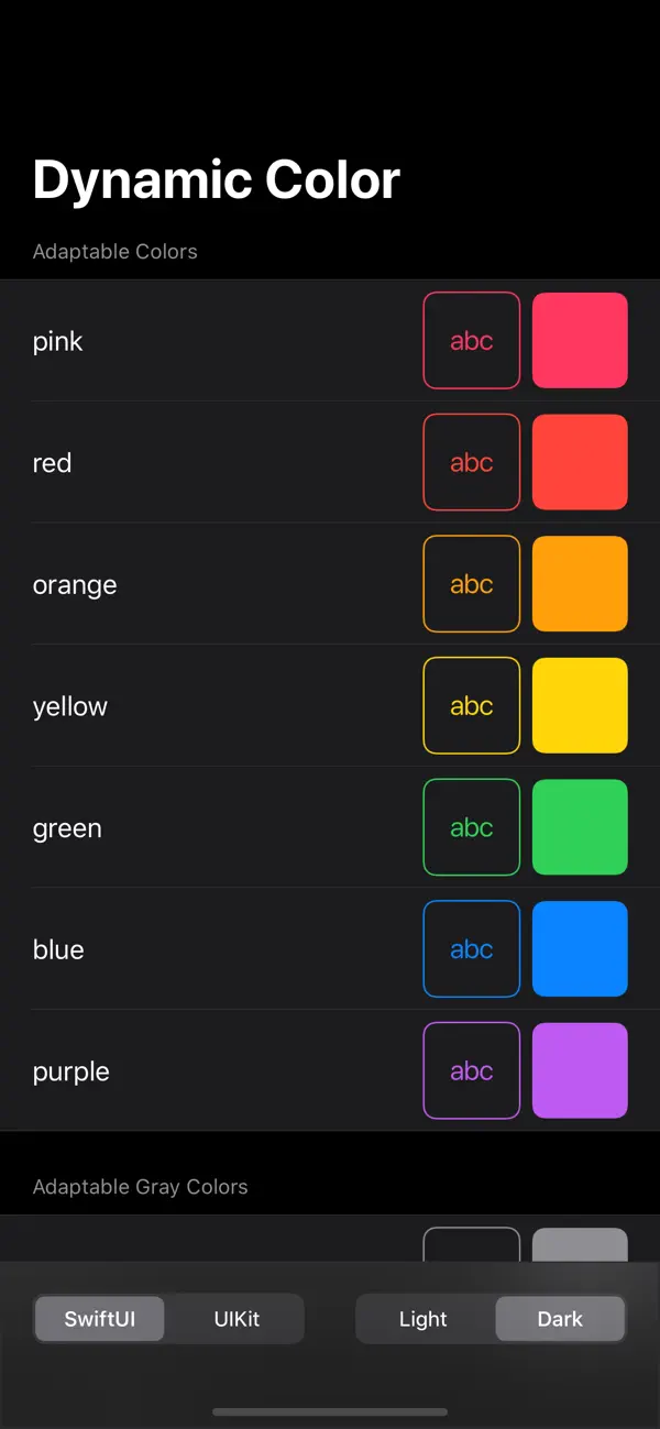 #2. Dynamic Color (iOS) Ved: Sean Ho