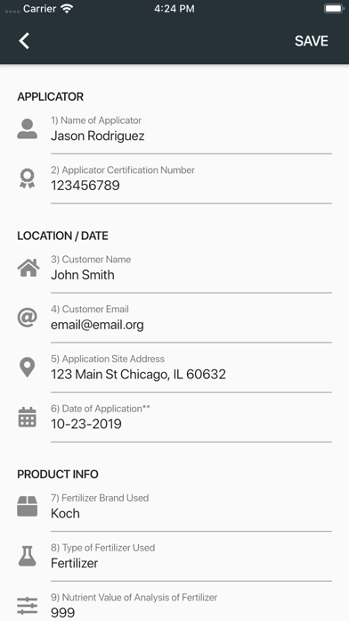 Fertilizer Forms screenshot 2