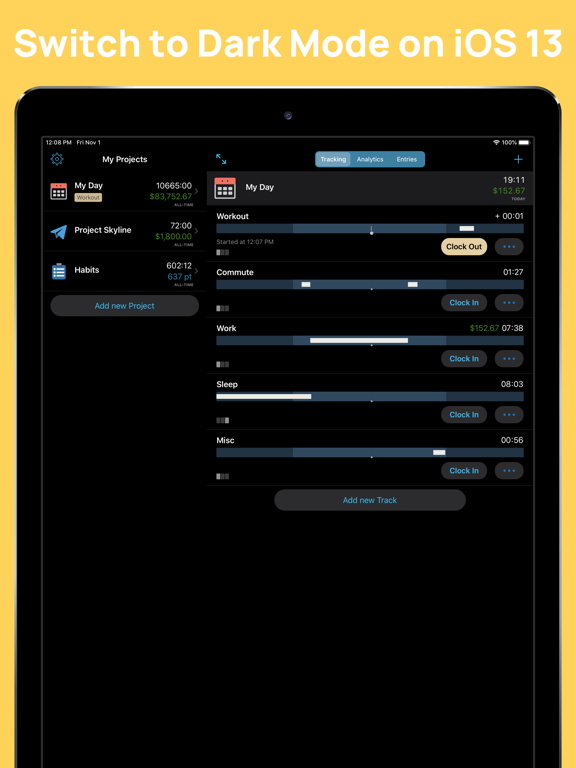 Screenshot #6 pour Tracker 2Go. Time Tracker