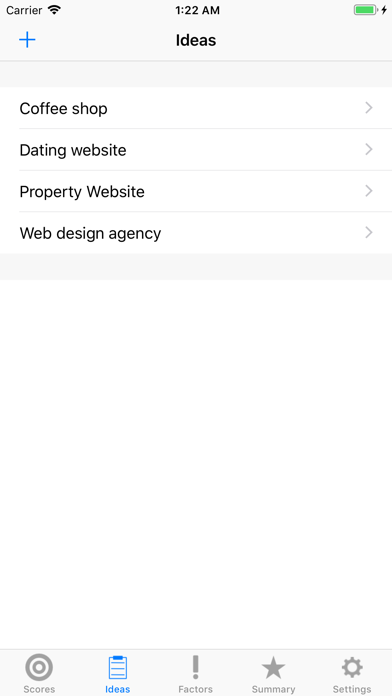 Business Ideas Screenshot