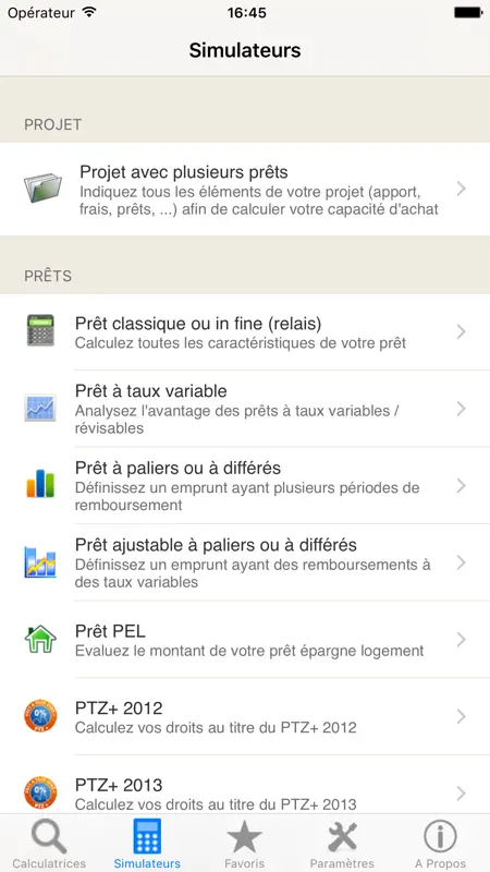 Mes Prêts, simulation crédit screenshot 2 of 5