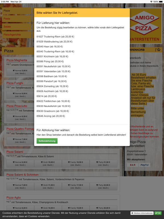 Screenshot #4 pour Amigo Pizza Vaterstetten