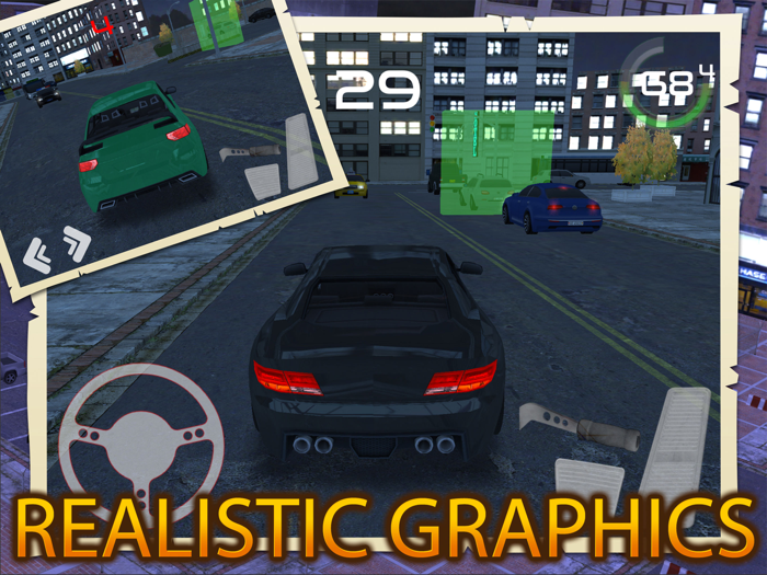 Sport Car Traffic Parking