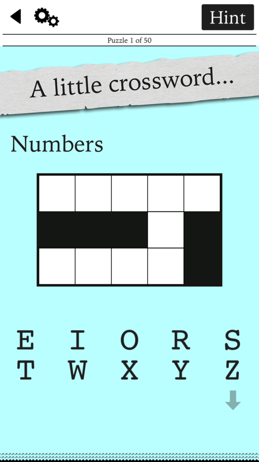 #1. Tiny Little Crosswords (iOS) 由: Blue Ox Family Games, Inc.