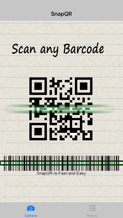 SnapQR iPhone screenshot 1 - Utilities app