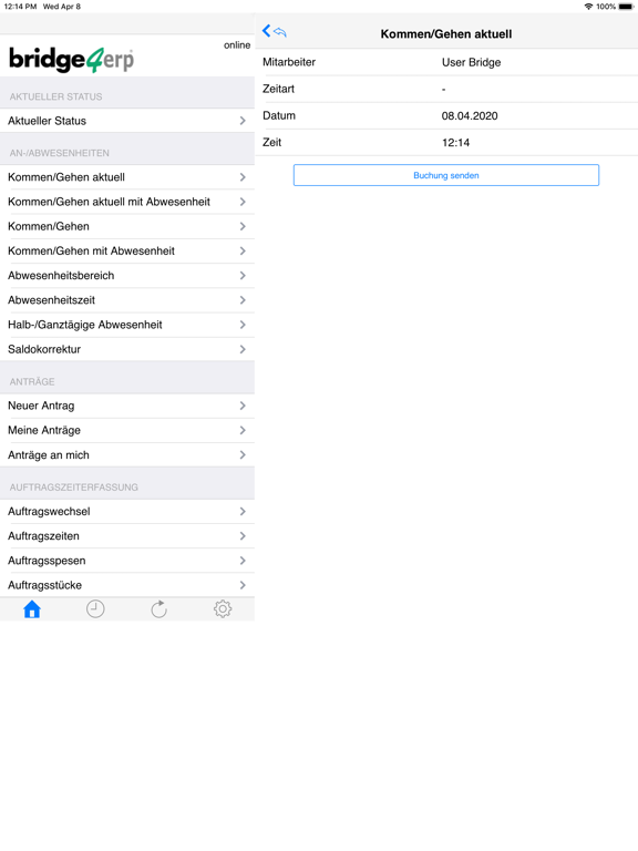 bridge4erp App iPad screenshot