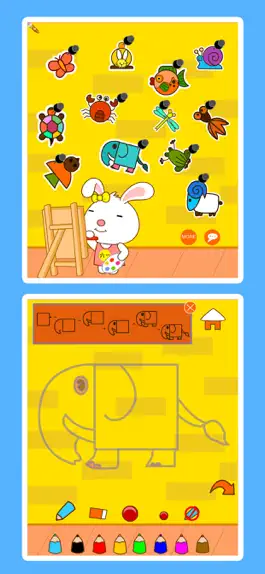 Game screenshot 绘画涂鸦画画板游戏-图画画动物简笔画简易教程 mod apk