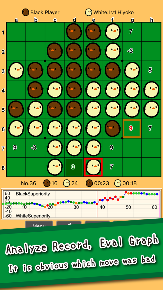 #4. Piyo Reversi (iOS) 由: STUDIO-K Inc.