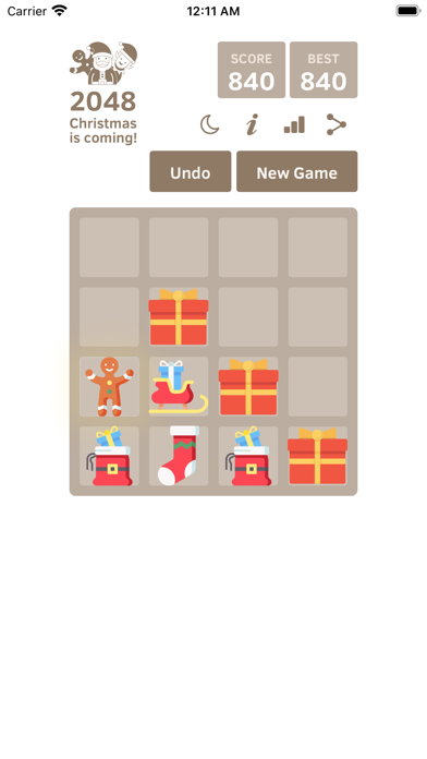 2048 Christmas - Puzzle Game screenshot 4