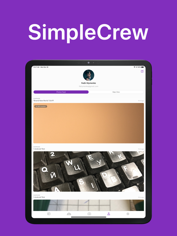 SimpleCrew iPad screenshot 5 - Business app