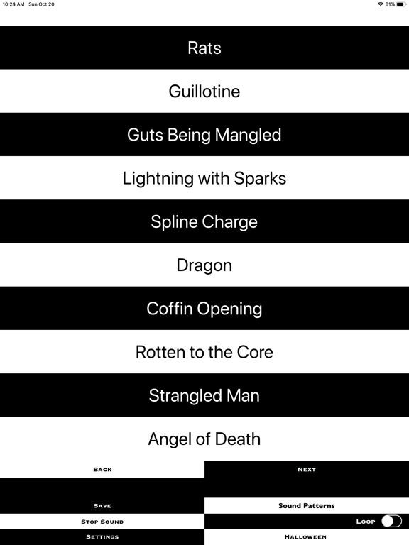 Halloween Sound Effects Buuton screenshot 3
