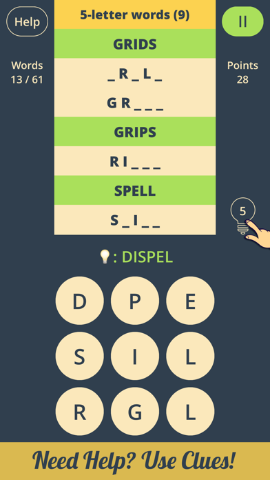 Spell Grid 2 : Jumble Lettersのおすすめ画像3