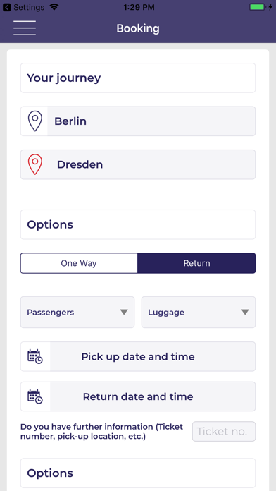 Flotilla Airport Transfer Screenshot